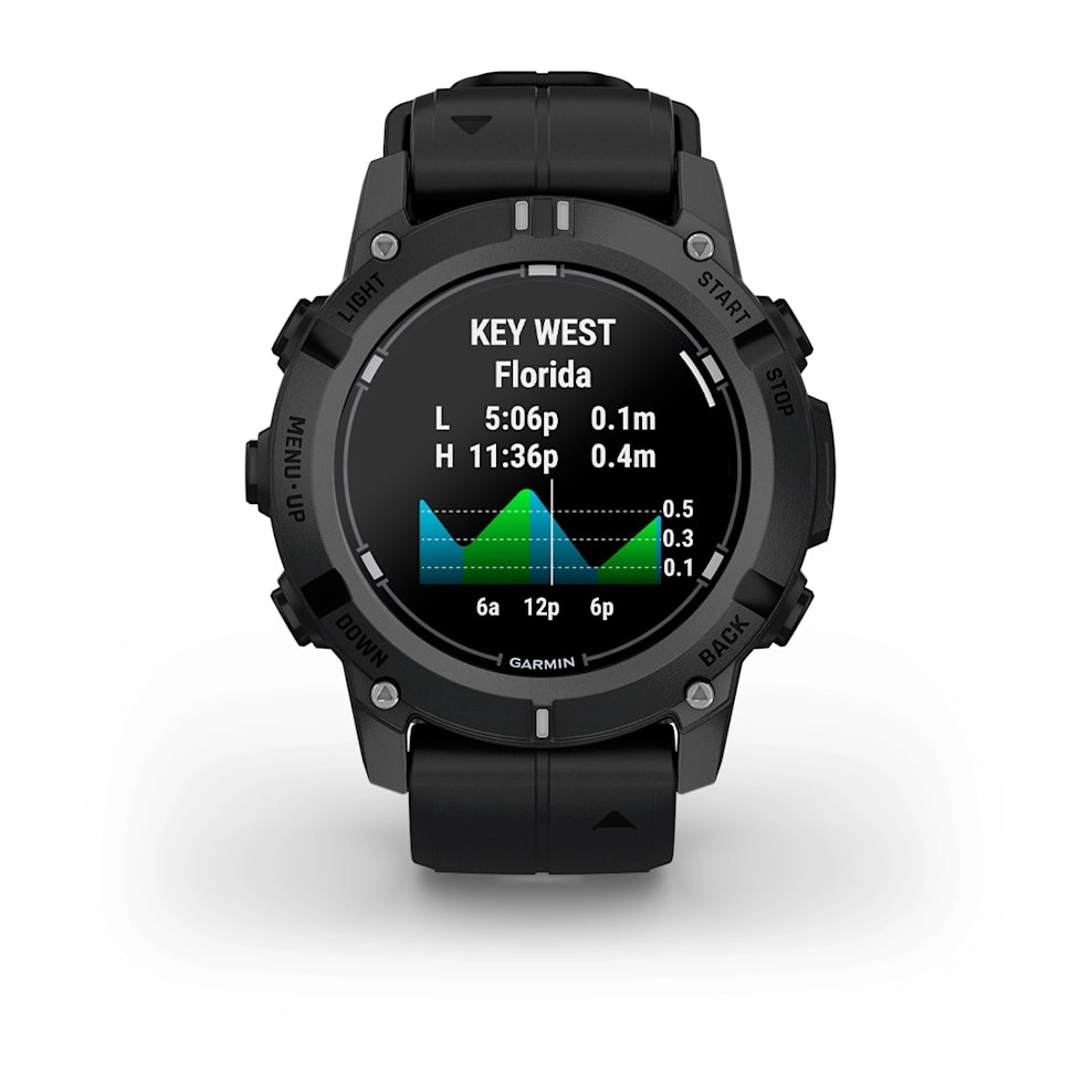 Смарт-часы Garmin Descent G2 - 45 mm, Черный, черный силиконовый ремешок