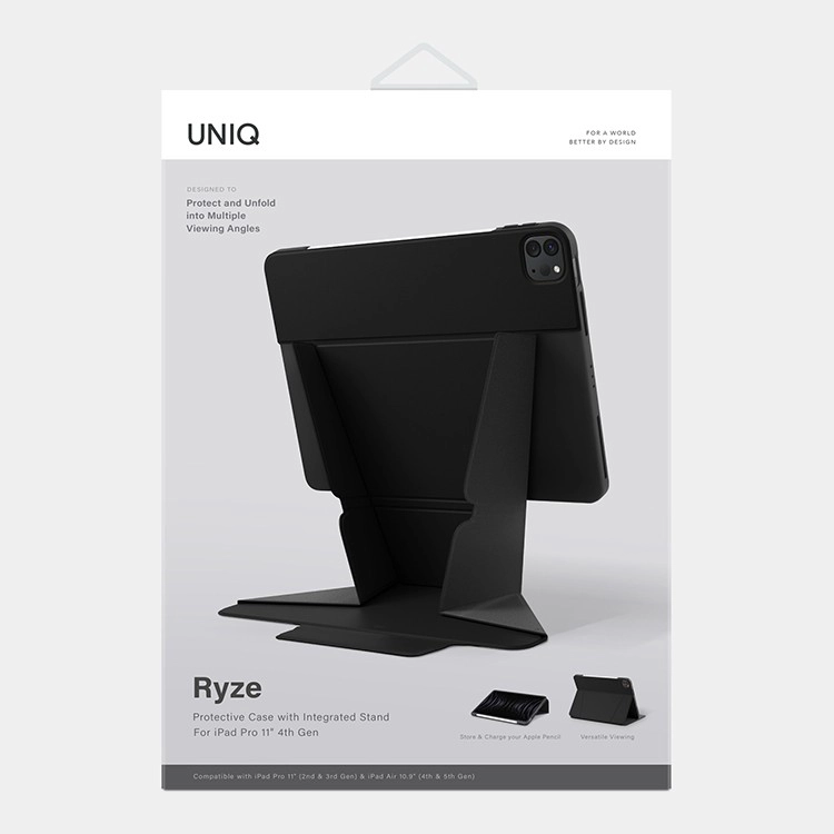 Чехол Uniq Ryze для iPad Pro 11" (2021) / Air 10.9" (2022) Черный