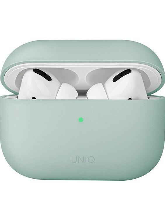 Защитный чехол Uniq Lino Liquid Silicone для AirPods Pro мятный