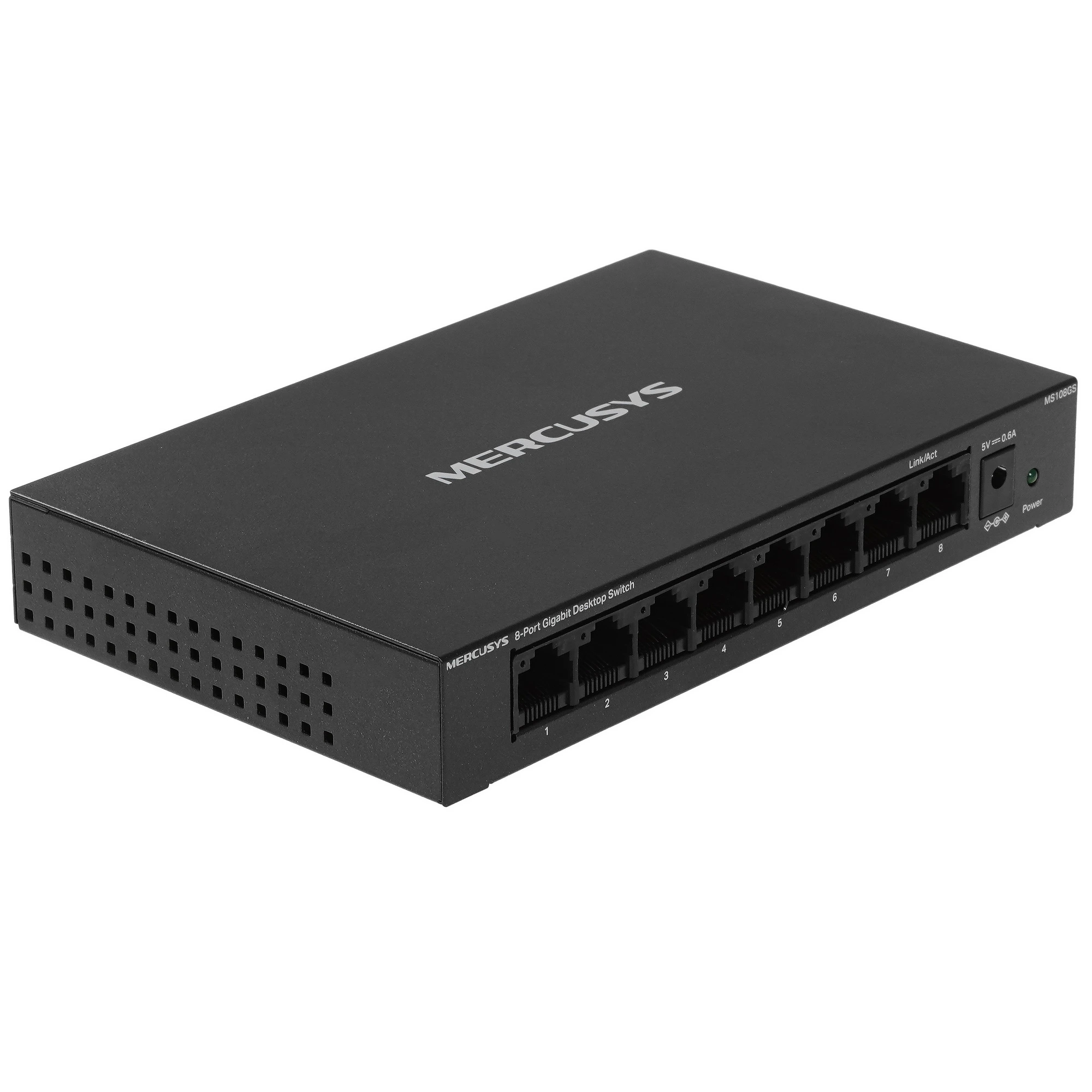 Коммутатор Mercusys MS108GS, 8 портов, 1 Гбит/с, неуправляемый