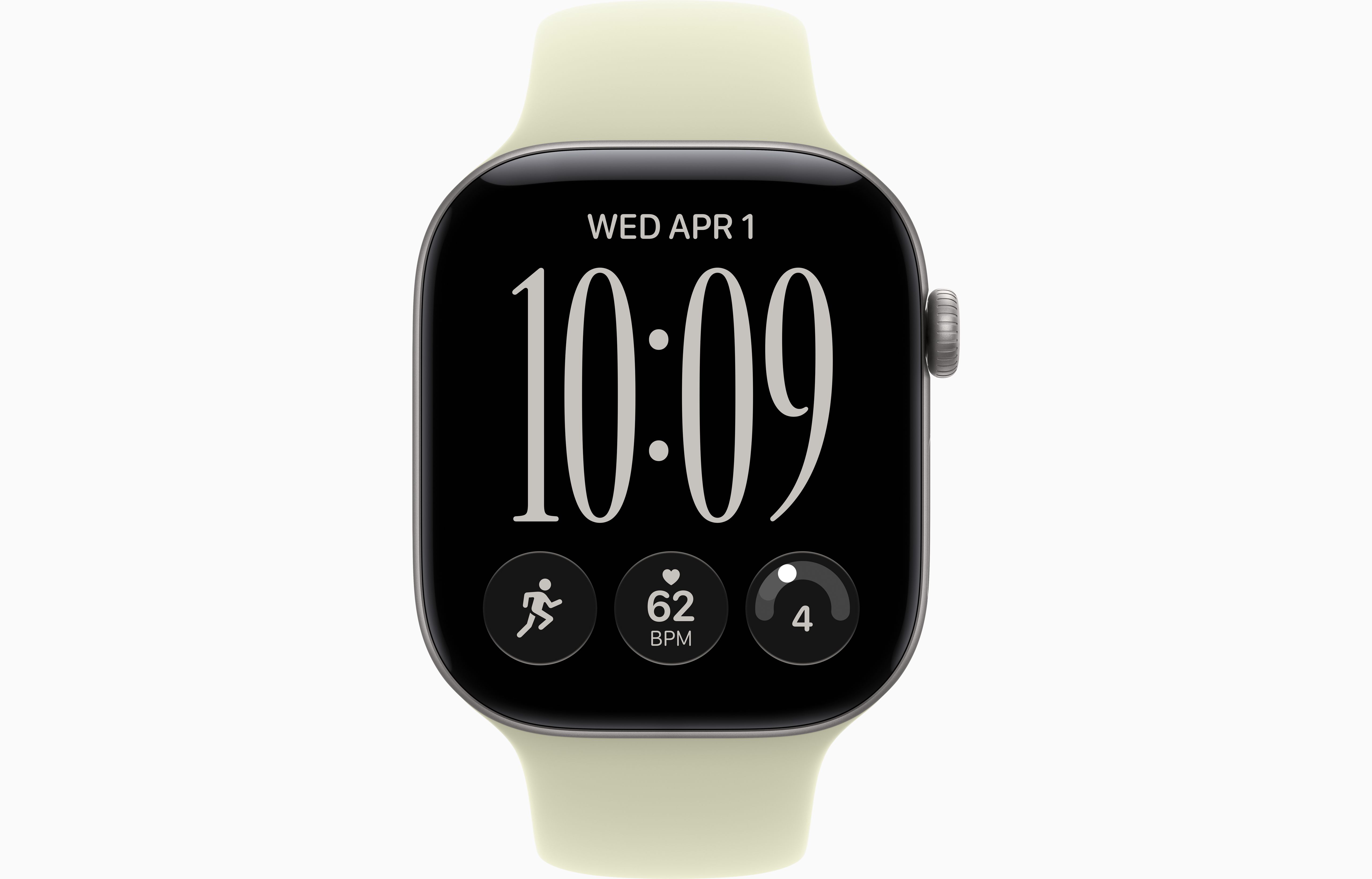 Смарт-часы Apple Watch Series 12, 46 мм, GPS, Aluminum Space Gray, Sport Band Pale Succulent, S/M