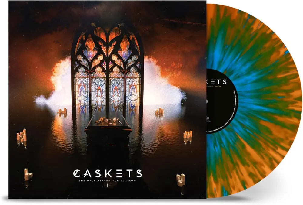 Виниловая пластинка CASKETS - Only Heaven Youll Know (Orange/Sky Blue Splatter)