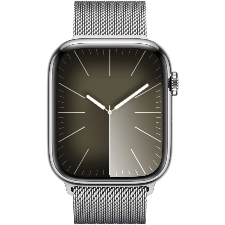 Смарт-часы Apple Watch S9 - 45 mm Steel case | ремешок Milanese Loop | GPS, Silver