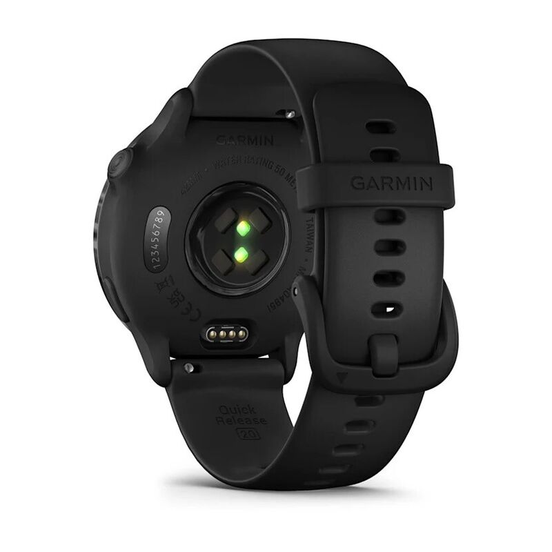 Смарт-часы Garmin Vivoactive 6 - 42 mm, Темно-серый, черный силиконовый ремешок