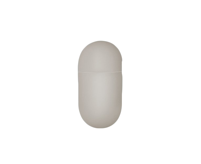 Чехол с карабином Uniq Lino Liquid Silicone для AirPods 3 Бежевый