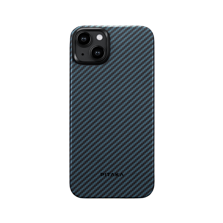 Чехол Pitaka MagEZ Case 4 для iPhone 15 (6.1"), черно-синий, кевлар (арамид) Чехол Pitaka MagEZ Case 4 для iPhone 15 (6.1"), черно-синий, кевлар (арамид)