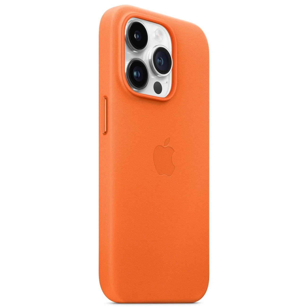 Чехол iPhone 14 Pro Leather MagSafe, Оранжевый - MPPL3