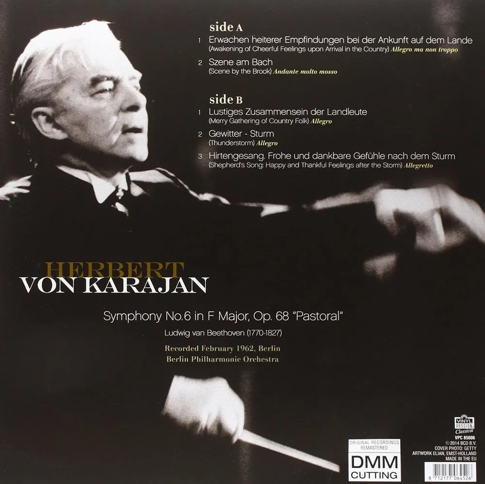 Виниловая пластинка BERLINER PHILHARMONIC ORCHESTRA / HERBERT VON KARAJAN - Beethoven Symphony No.6 Pastoral