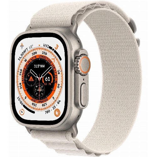 Смарт-часы Apple Watch Ultra - 49 mm корпус из титана | ремешок Alpine Loop | Starlight, L