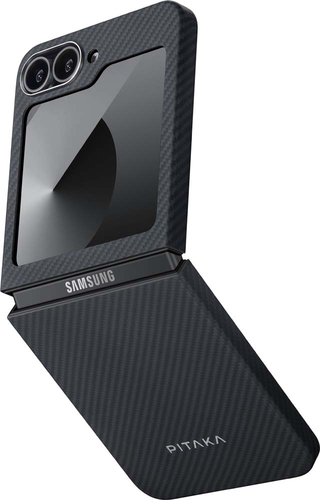 Чехол Pitaka Fusion Weaving MagEZ Case 5 для Samsung Z Flip6 черный