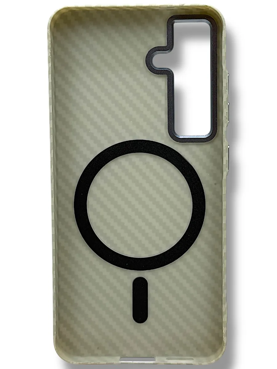 Чехол Mosbros светящийся для Samsung S25 с MagSafe Gray