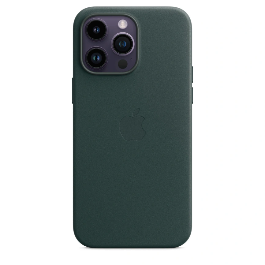 Кожаный чехол Telesin MagSafe для iPhone 14 Pro Forest Green