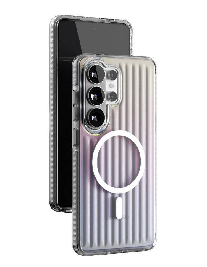 Чехол защитный VLP Pulse Case с MagSafe для Samsung Galaxy S26 Ultra, Перламутровый