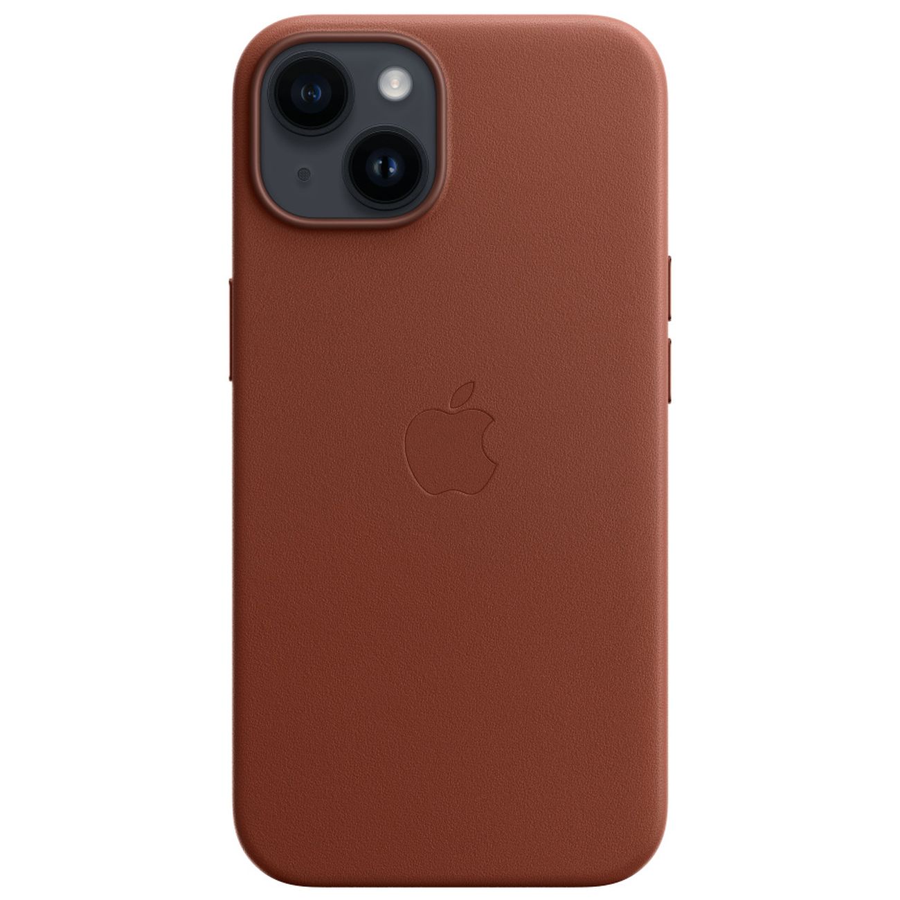 Чехол iPhone 14 Leather MagSafe коричневый - MPP73