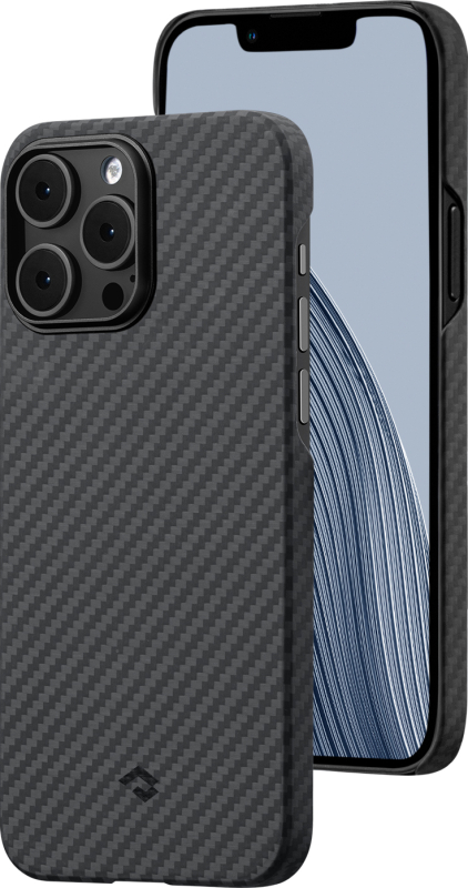 Чехол Pitaka MagEZ 3 для iPhone 14 Pro, кевлар, черно-серый KI1401P Чехол Pitaka MagEZ 3 для iPhone 14 Pro, кевлар, черно-серый KI1401P
