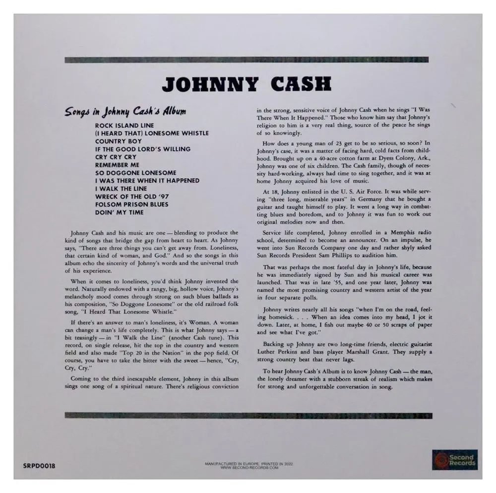 Виниловая пластинка CASH JOHNNY - With His Hot And Blue Guitar