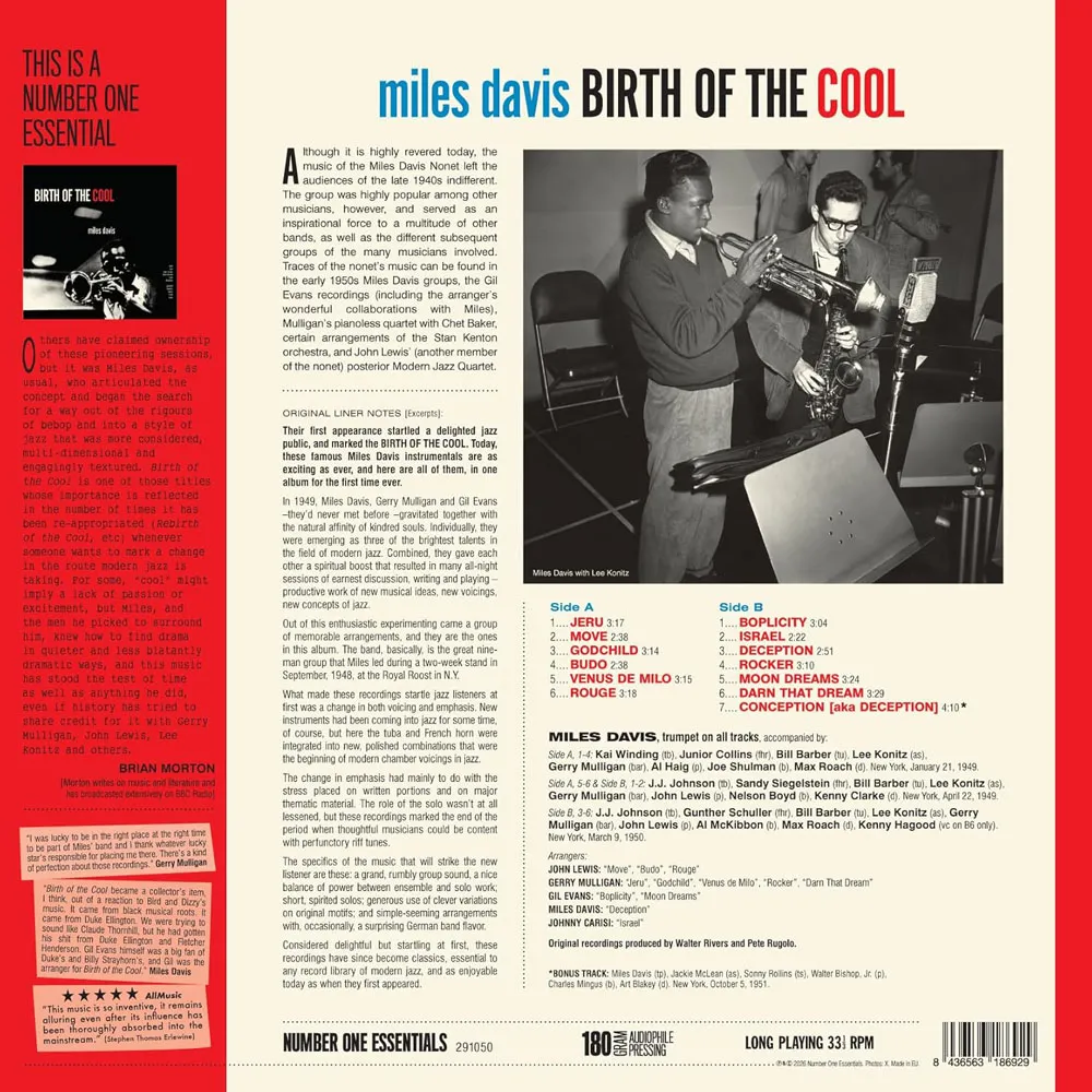 Виниловая пластинка DAVIS MILES - Birth Of The Cool
