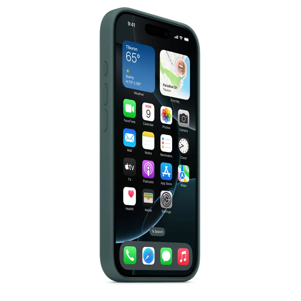Чехол Apple для iPhone 16 Pro Silicone with MagSafe Lake Green
