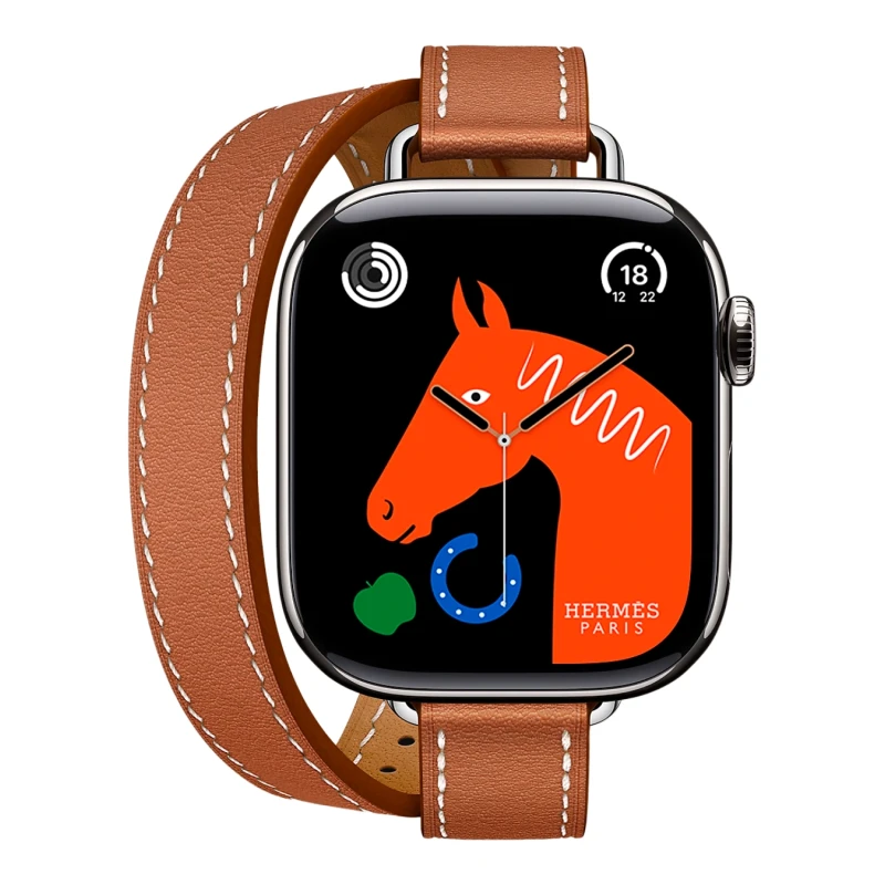 Смарт-часы Apple Watch S11 Hermes - 42 mm ремешок Double Tour Attelage Gold
