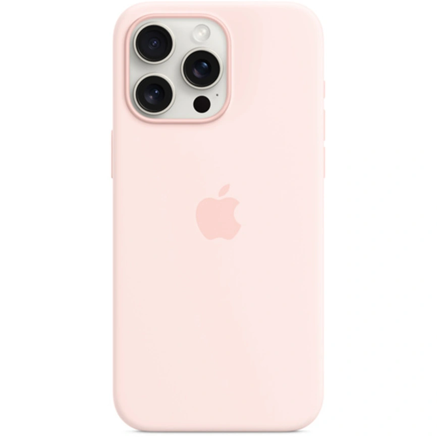 Силиконовый чехол Apple MagSafe для iPhone 15 Pro, Light Pink