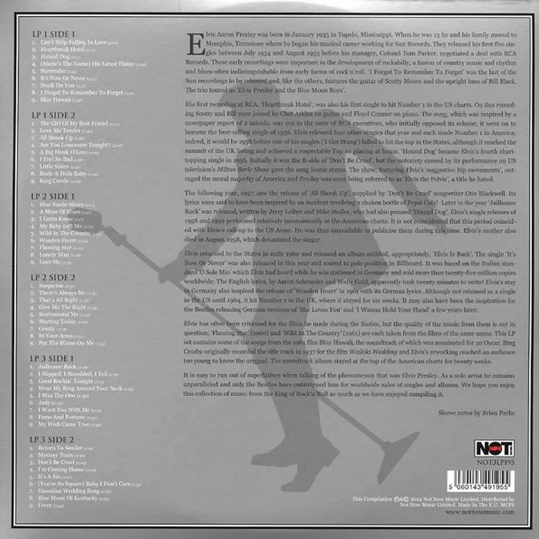 Виниловая пластинка PRESLEY ELVIS - The Platinum Collection (White)