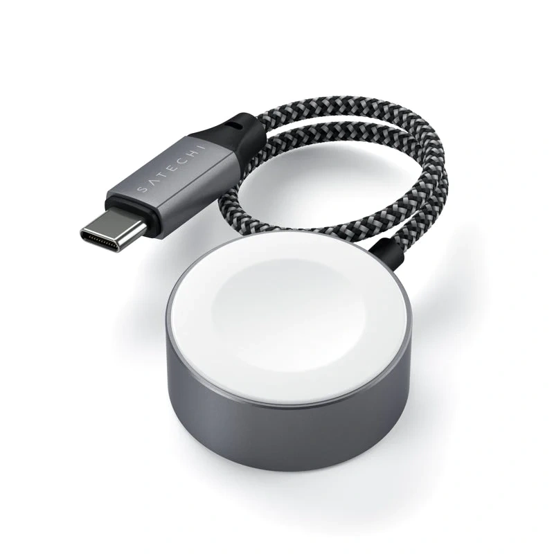 Беспроводное зарядное устройство Satechi USB-C Apple Watch ST-TCAW7CM Gray