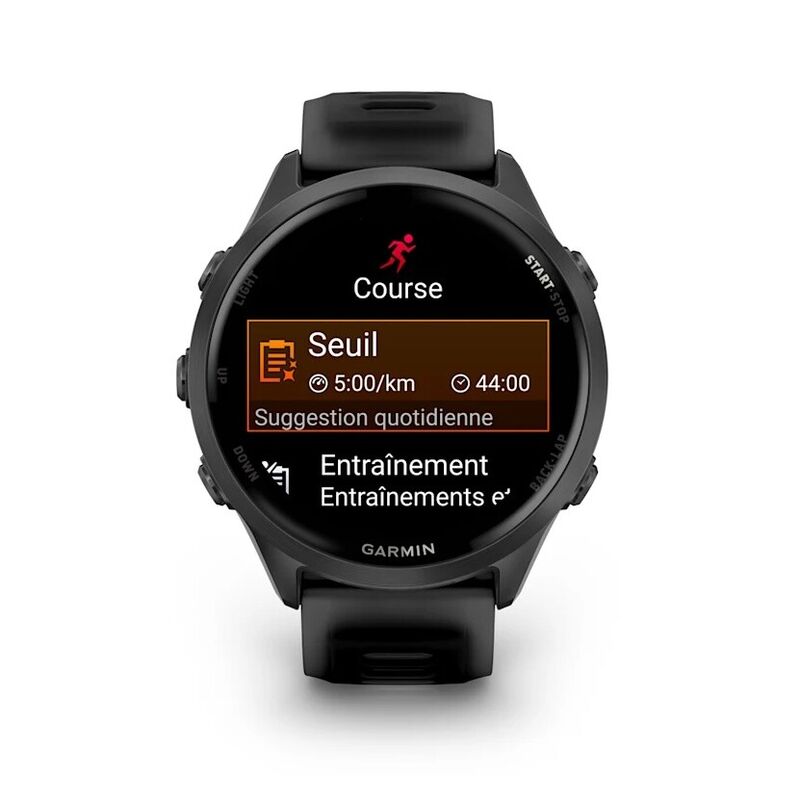 Смарт-часы Garmin Forerunner 570 - 47 mm, Сланцево-серый алюминий с черным ремешком