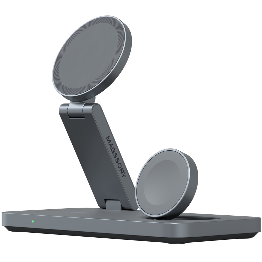 Беспроводное зарядное устройство Magssory Yoga для Samsung 3-в-1 с Qi2