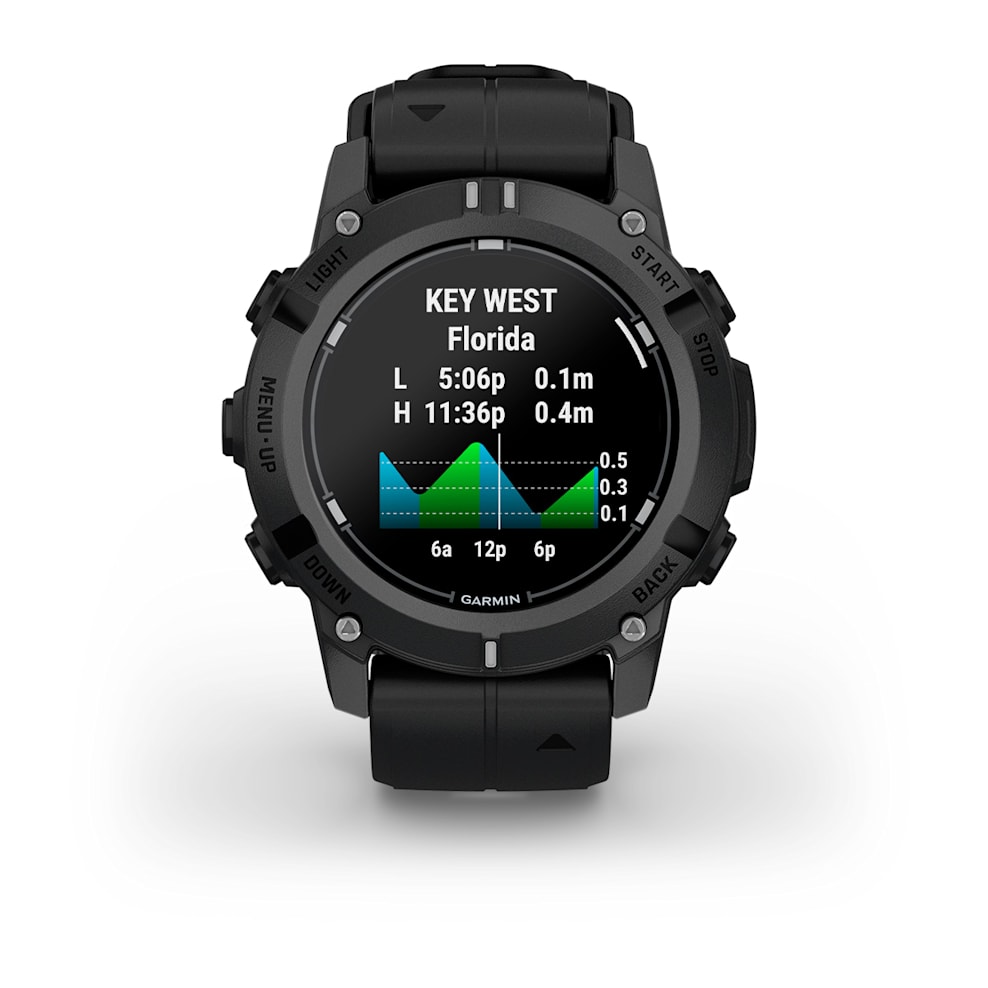 Смарт-часы Garmin Descent G2 - 45 mm, Черный, черный силиконовый ремешок