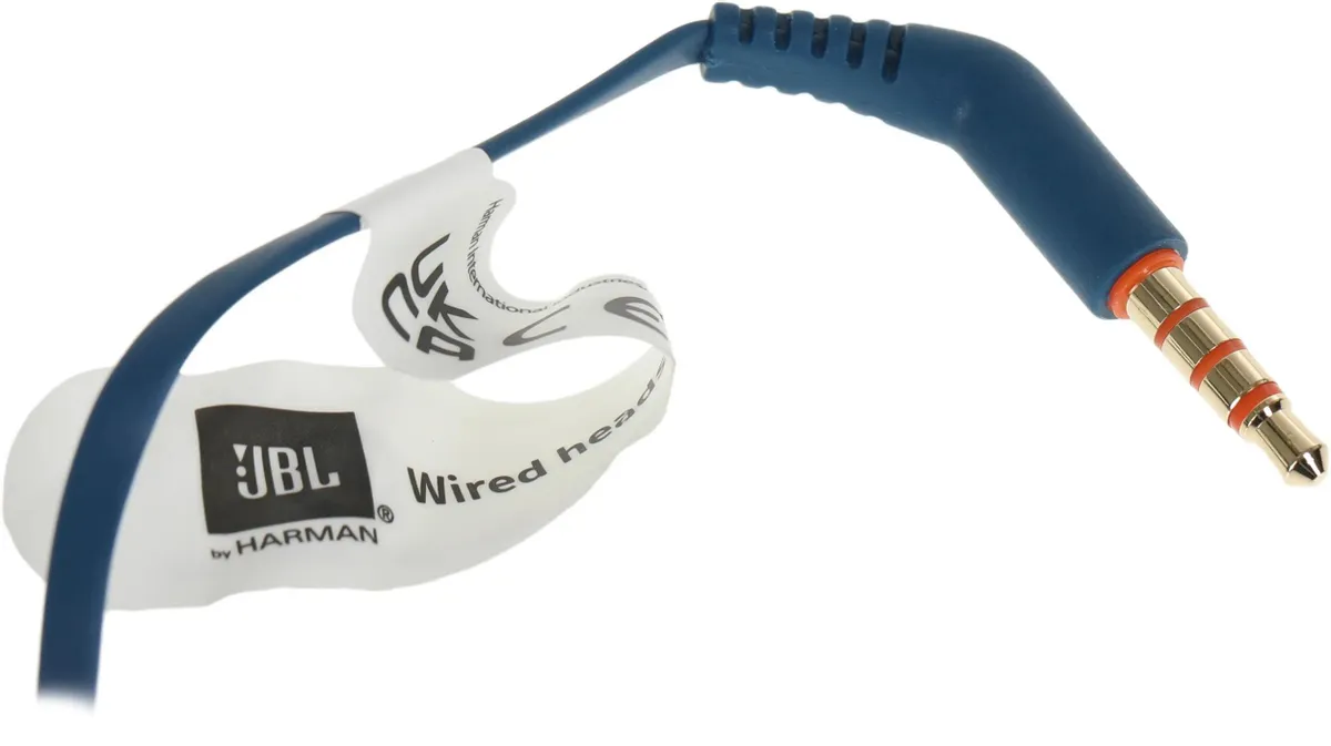 Наушники JBL Tune 110, 3.5 мм, внутриканальные, цвет Синий