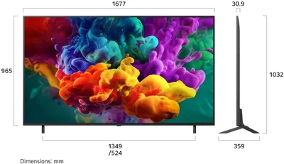 Телевизор LG 75" (190 см) 75QNED83B6A черный