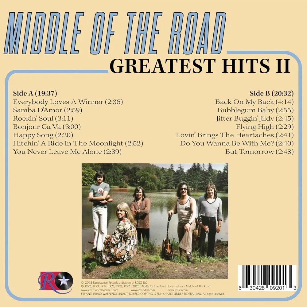 Виниловая пластинка MIDDLE OF THE ROAD - Greatest Hits Vol.2 (Turquoise)