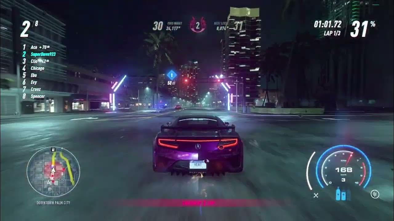 Игра Need for Speed Heat, русские субтитры (PS4)