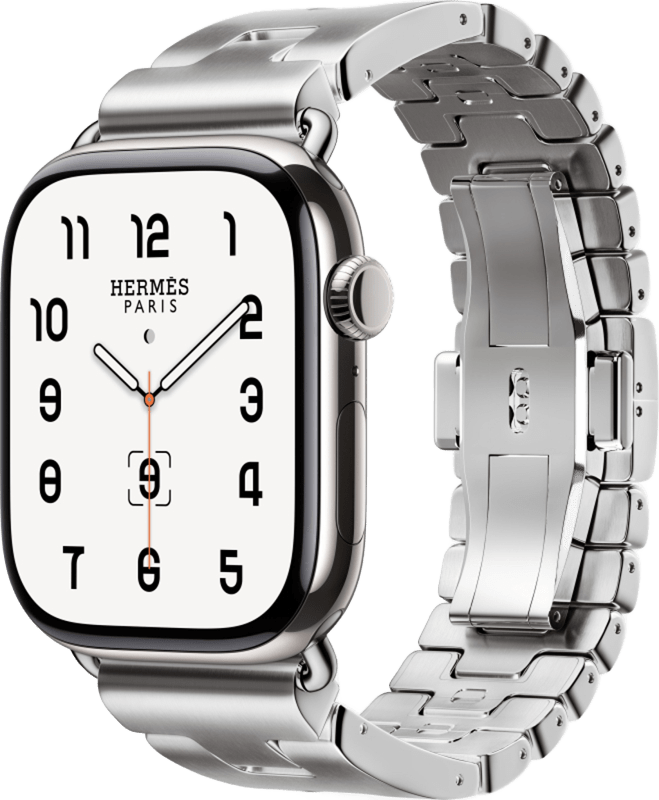 Смарт-часы Apple Watch S10 Hermes - 42 mm титановый корпус, браслет Grand H размер L