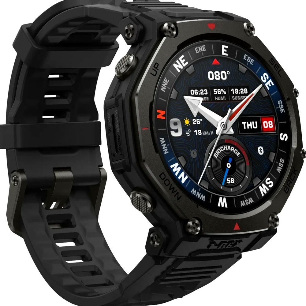Смарт-часы Amazfit T-Rex 3 Pro, 48 мм, GPS, Black (A2444)