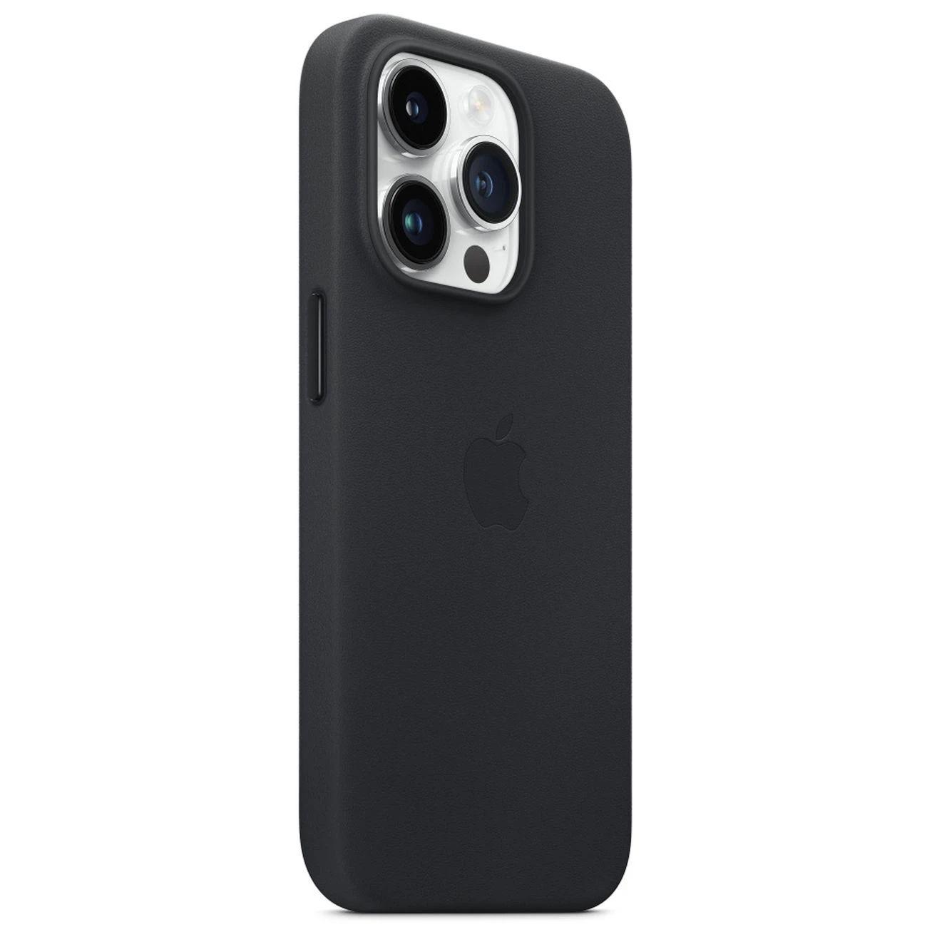 Чехол iPhone 14 Pro Leather MagSafe, Черный - MPPJ3
