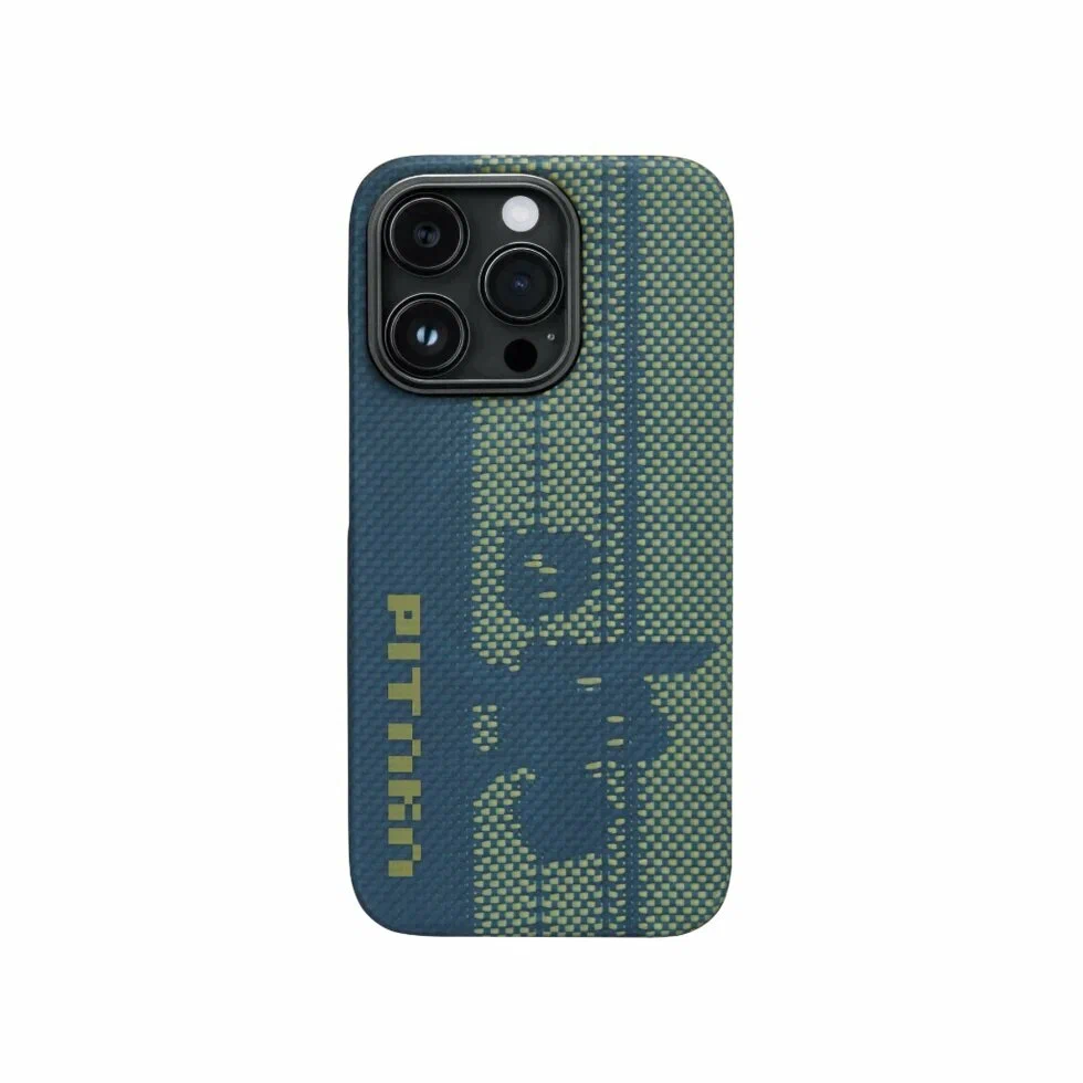 Чехол PITAKA Pixel Game для iPhone 14 Pro MAX, голубой (Pixel Game) 600D Чехол PITAKA Pixel Game для iPhone 14 Pro MAX, голубой (Pixel Game) 600D