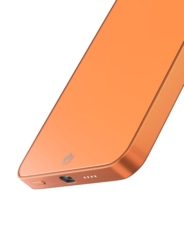 Внешний аккумулятор MagSafe VLP Diamond Energy (Qi2) 5000 мА·ч, космический оранжевый