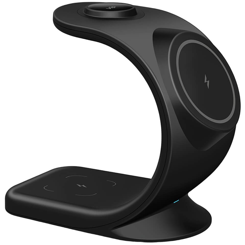 Беспроводное зарядное устройство VLP Powerstand 3 in 1 для Apple Черный