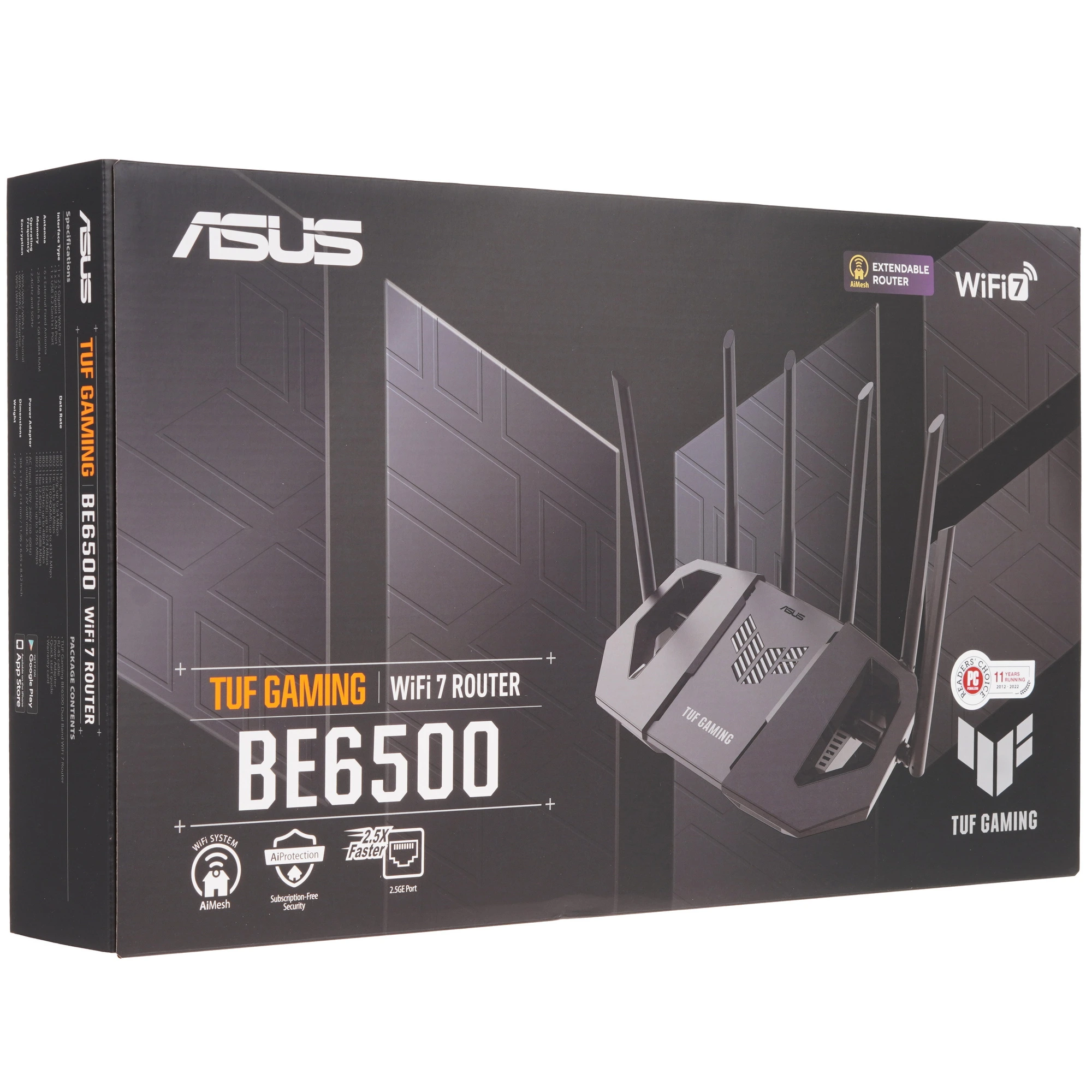 Беспроводной маршрутизатор ASUS TUF Gaming BE6500