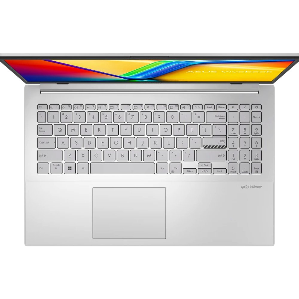 Ноутбук ASUS Vivobook Go 15 E1504FA 90NB0ZR1-M077D0 (15.6", AMD Ryzen 5 7520U, 16 ГБ, 512 ГБ SSD) серебристый