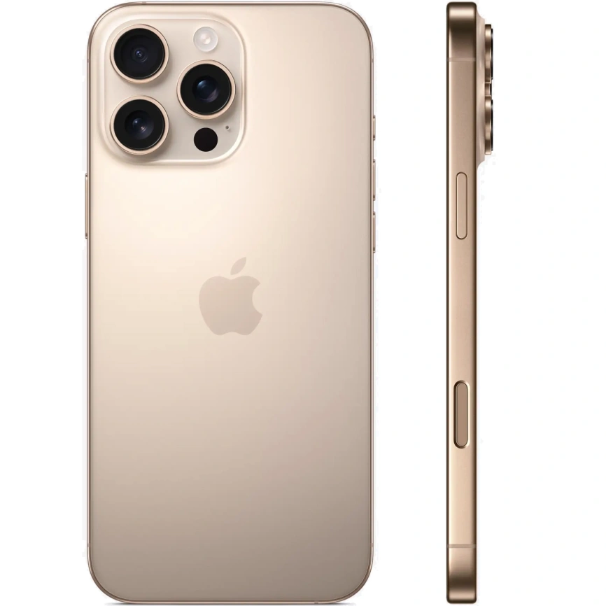 Смартфон Apple iPhone 16 Pro Max eSIM 512 ГБ, золотой (Desert Titanium)