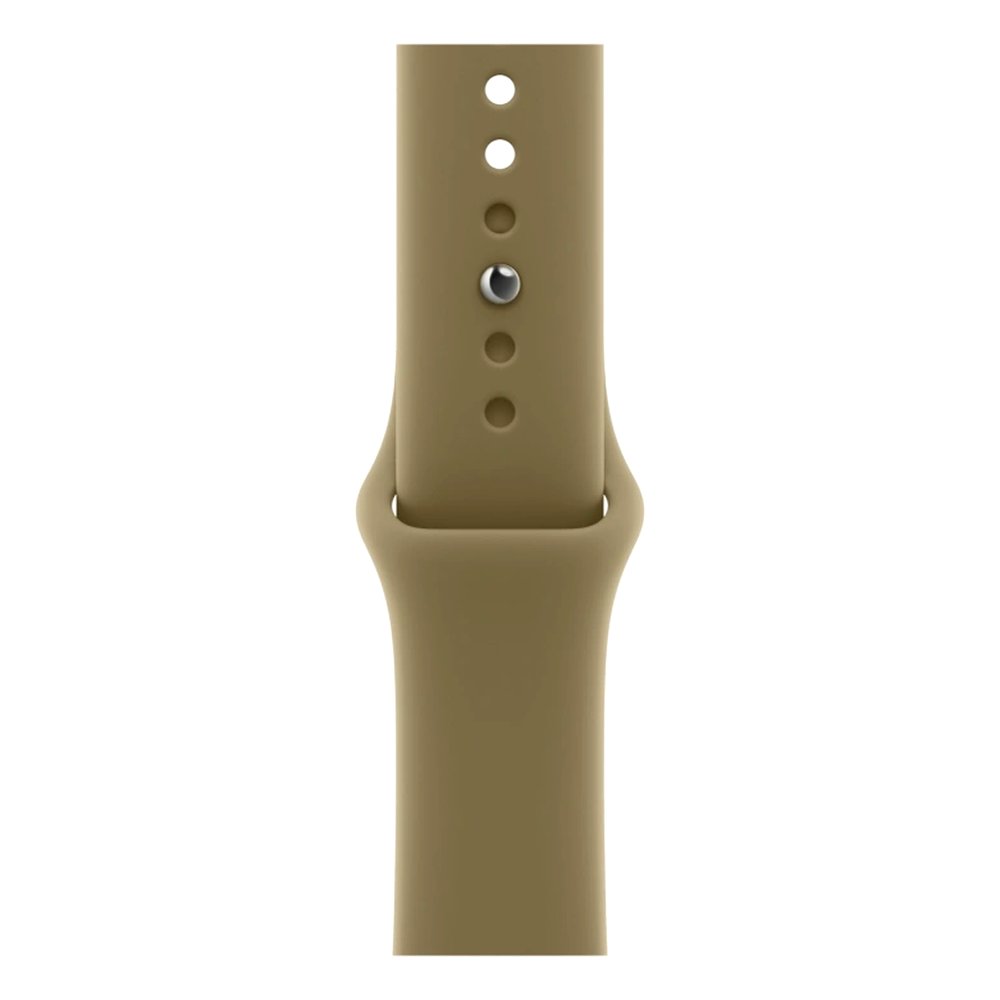 Смарт-часы Apple Watch Series 12, 46 мм, GPS, корпус алюминий Dark Bronze, ремешок Sport Band Olive, размер M/L