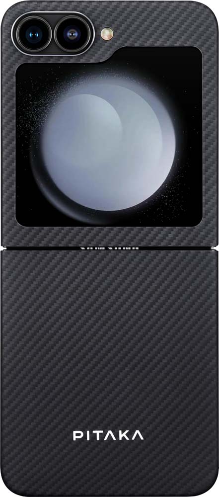 Чехол Pitaka Fusion Weaving MagEZ Case 5 для Samsung Z Flip6 черный