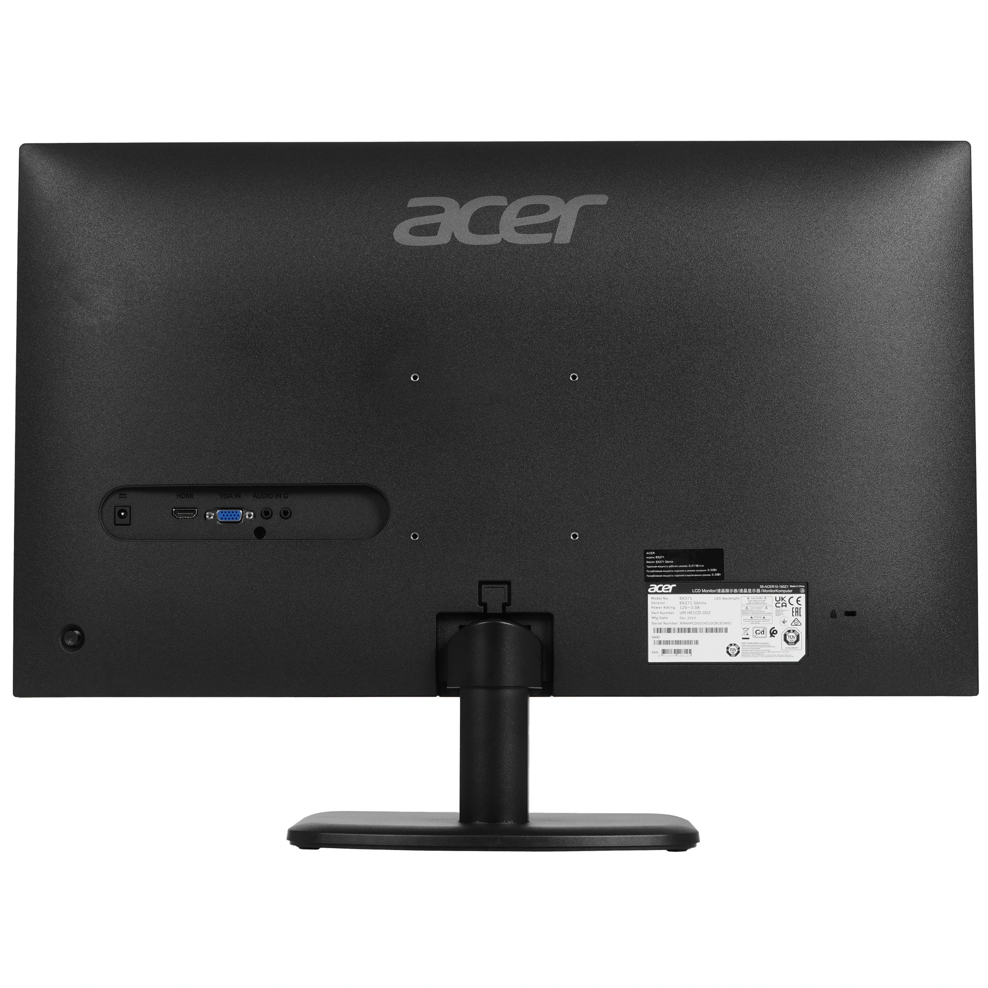 Монитор Acer EK271Gbmix 27" 120 IPS Черный