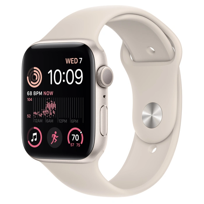 Смарт-часы Apple Watch SE GPS - 44 mm Starlight Sport band (MNJX3)