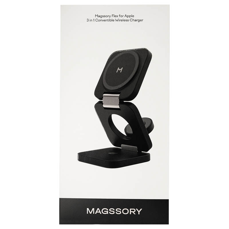 Беспроводное зарядное устройство Magssory Flex 3 в 1 Black