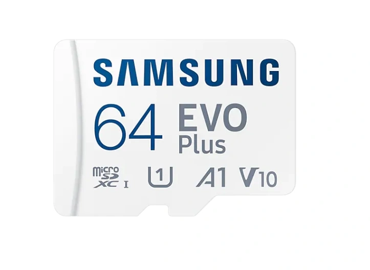 Карта памяти Samsung EVO Plus 64GB MicroSDXC Class 10/UHS-I/U3/130Мб/с MB-MC64KA