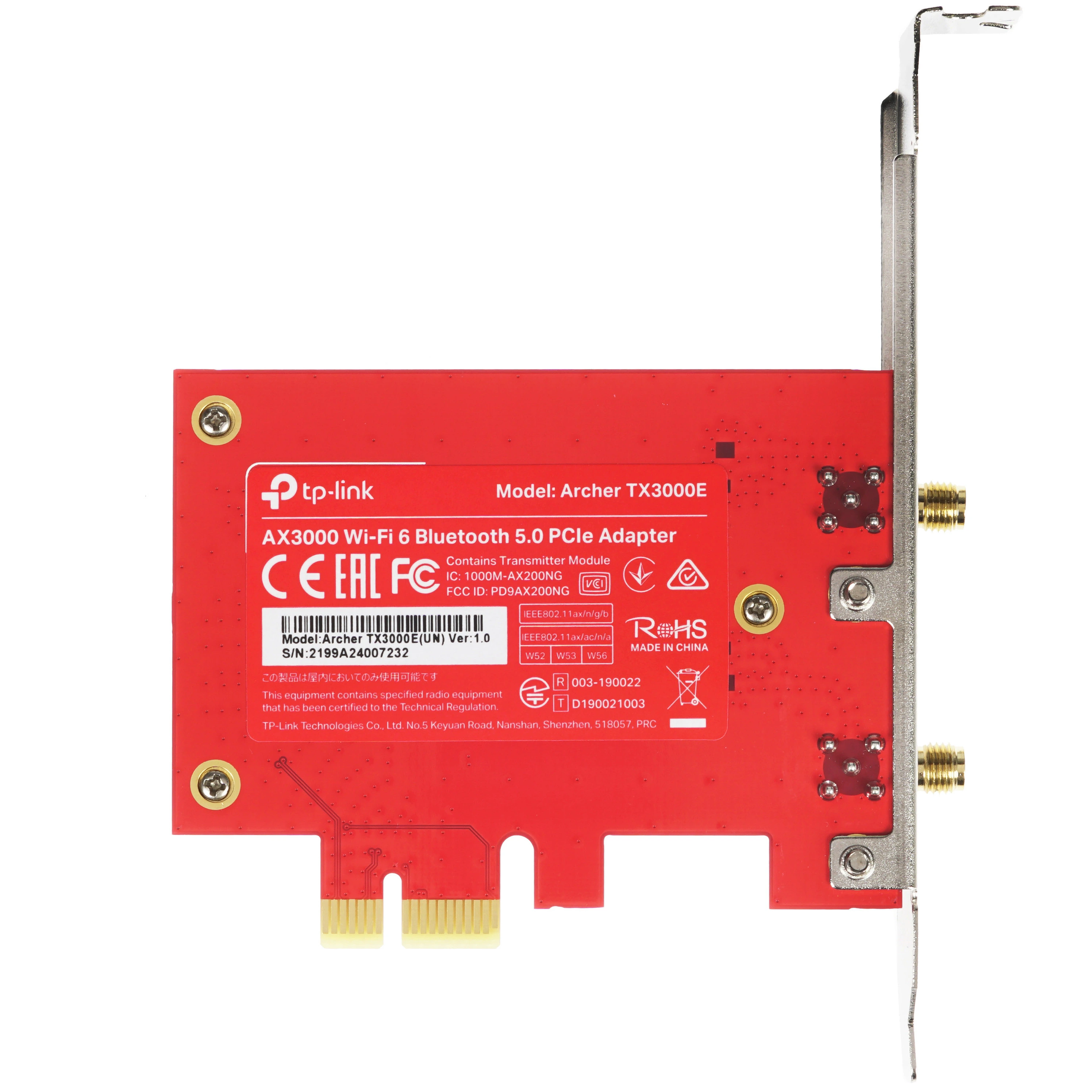 Сетевая карта TP-Link Archer TX3000E, PCI-Express x1 (ARCHER TX3000E-RU)