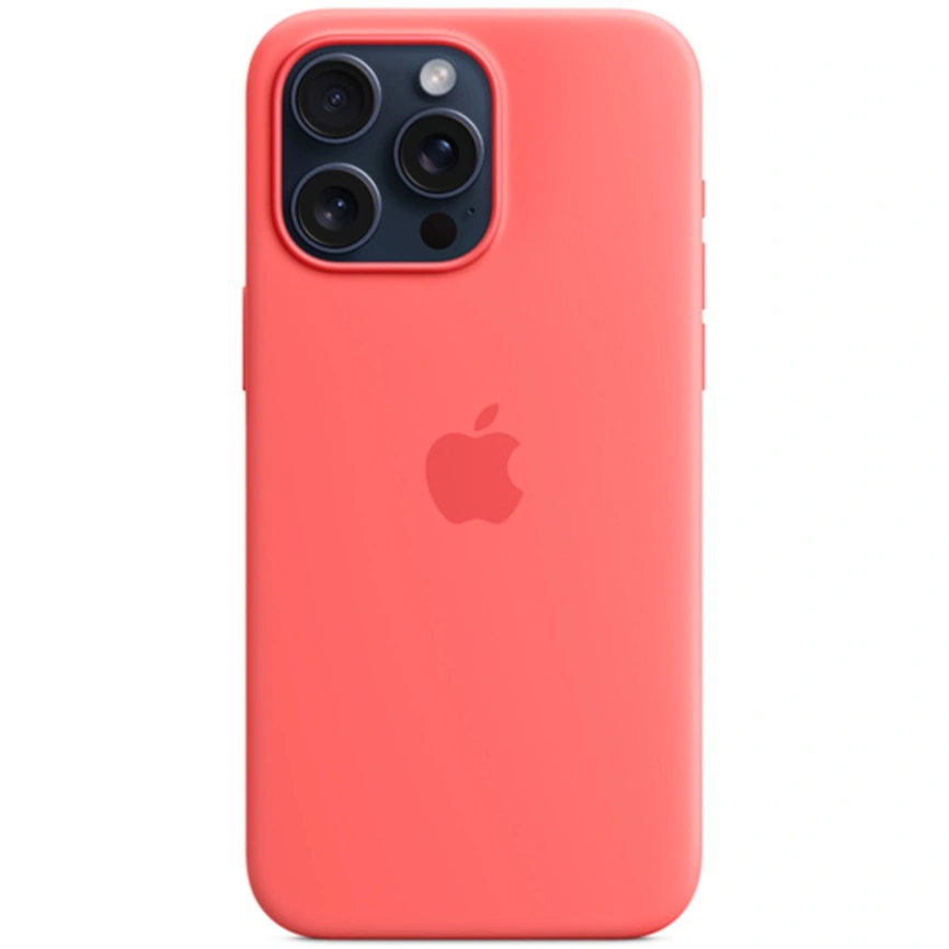Силиконовый чехол Apple MagSafe для iPhone 15 Pro Max, Guava